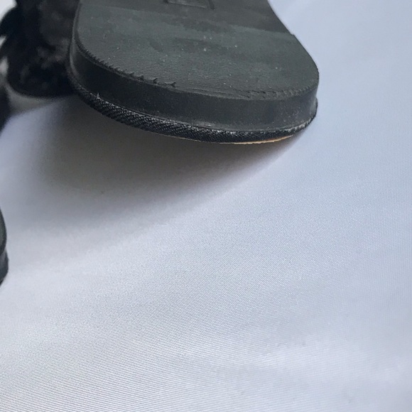 Rock & Candy by Zigi FANCY BLACK SEXY EMBELLISHED SEQUINS FLAT SLIPPERS Sz 8. - Picture 7 of 8